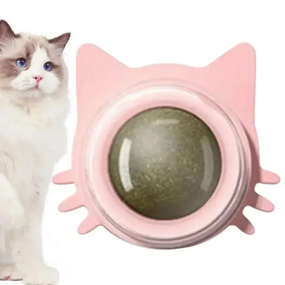 MINTYPLAY Leckbarer Kräuterball für Katzen – Snack, Spielzeug & Zahnpflege in einem!