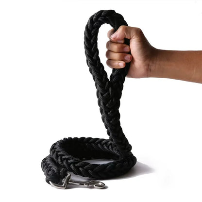 Robuste Nylon-Hundeleine 115 cm – geflochten für große Hunde
