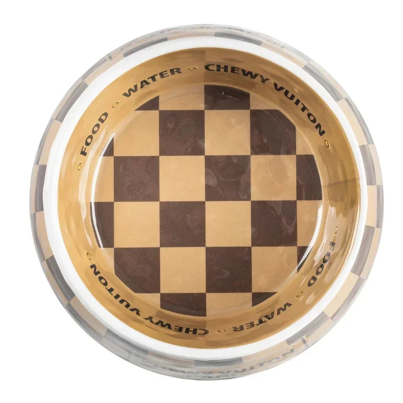 Designer-Futternapf mit Untersetzer