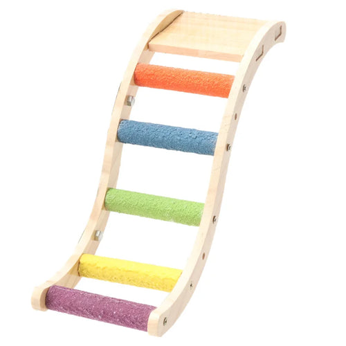 Kletterleiter aus Holz für Vögel – Kauspielzeug für Papageienkäfige