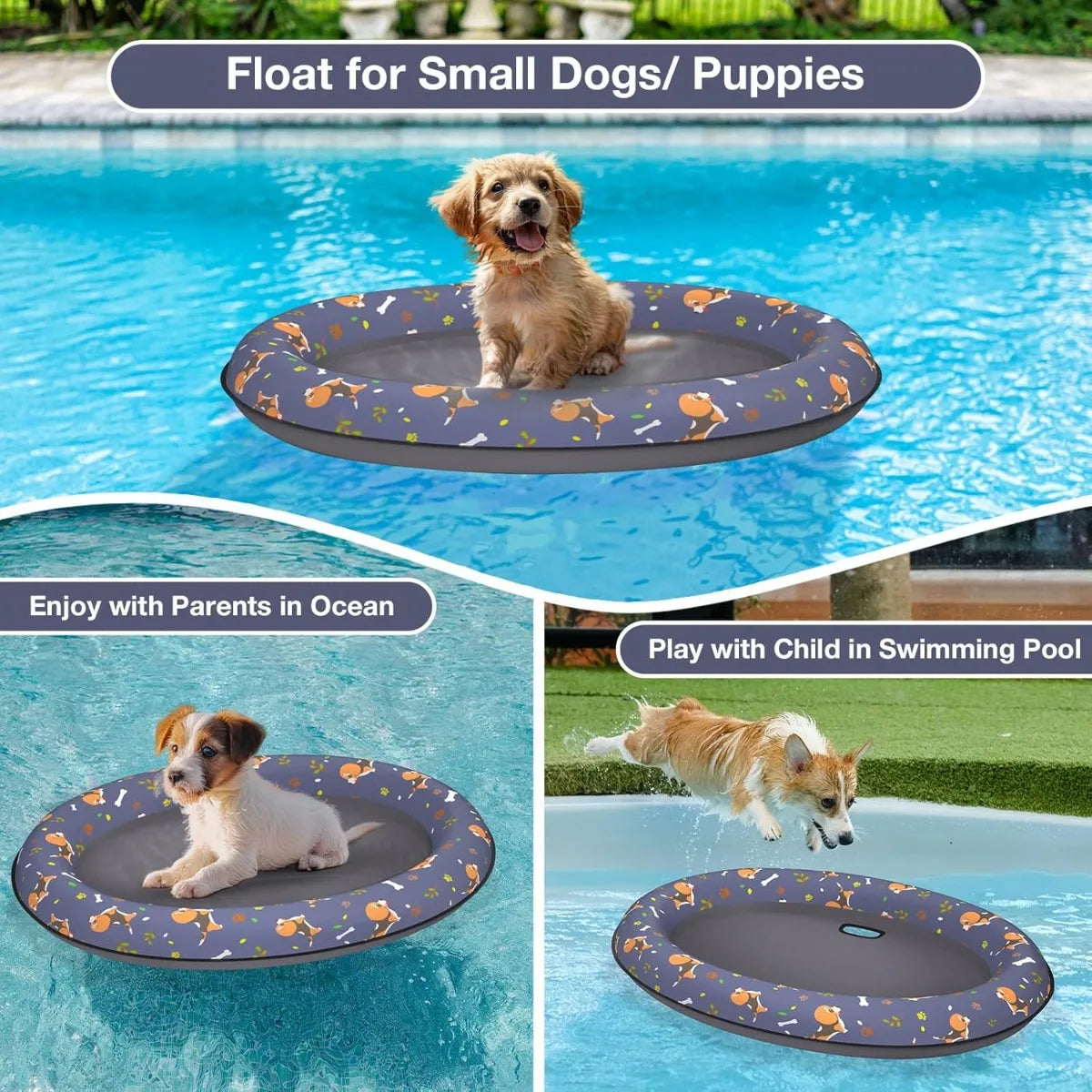 AquaPaws aufblasbares Hundefloß