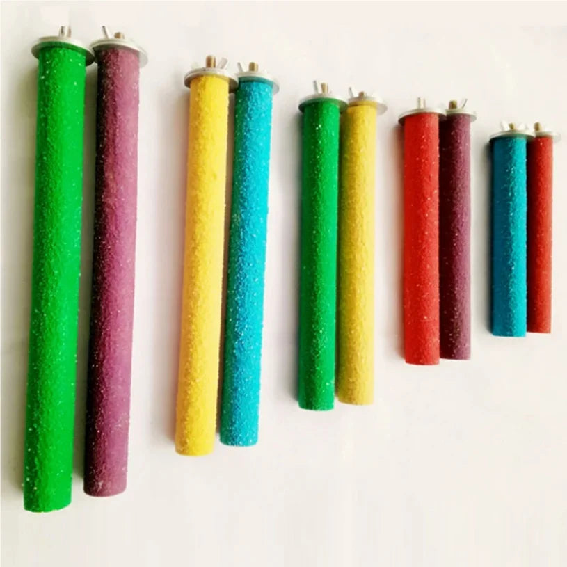 Premium Naturholz-Vogelsitz & Schleifstange – Krallen- und Schnabelschleifer