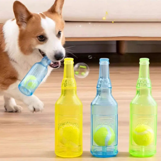 SnackBuddy Hundespielzeug mit Wasserflasche und Snackspender