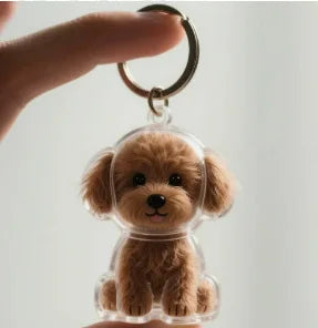 Pfoten-Erinnerung – Katzenförmiger Gedenk-Schlüsselanhänger mit Aufbewahrungsbehälter für Katzenhaare