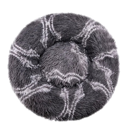 Rundes Plüsch-Haustierbett – Weicher Korb für Hund oder Katze (40–90 cm)