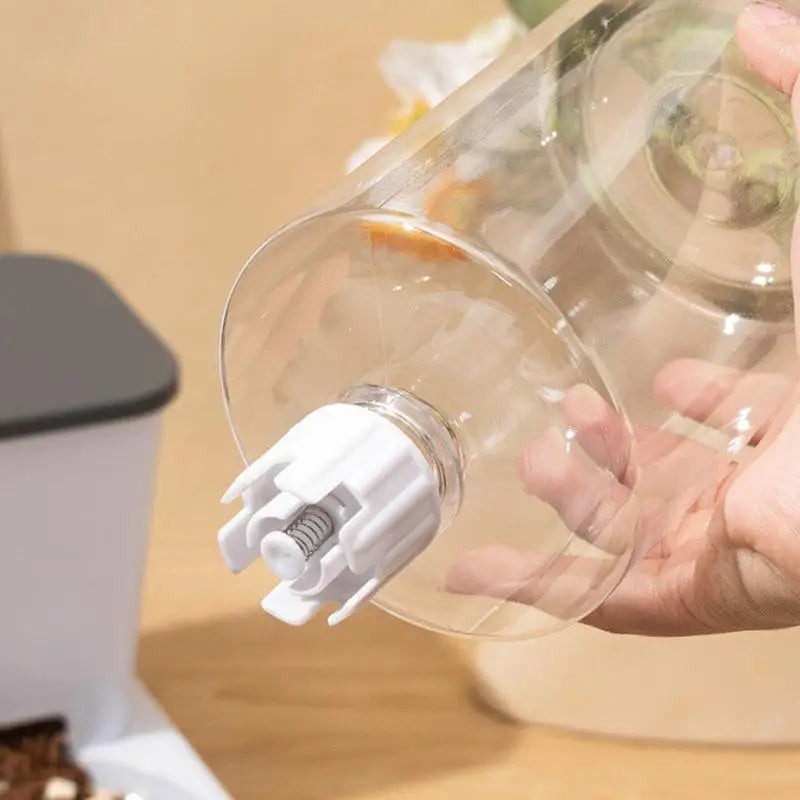 Automatischer Katzenfutter- und Trinkbrunnen – ABS Blau/Grau