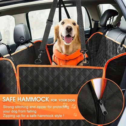 Wasserdichte Hundehängematte fürs Auto – 600D Oxford-Gewebe – Schwarz