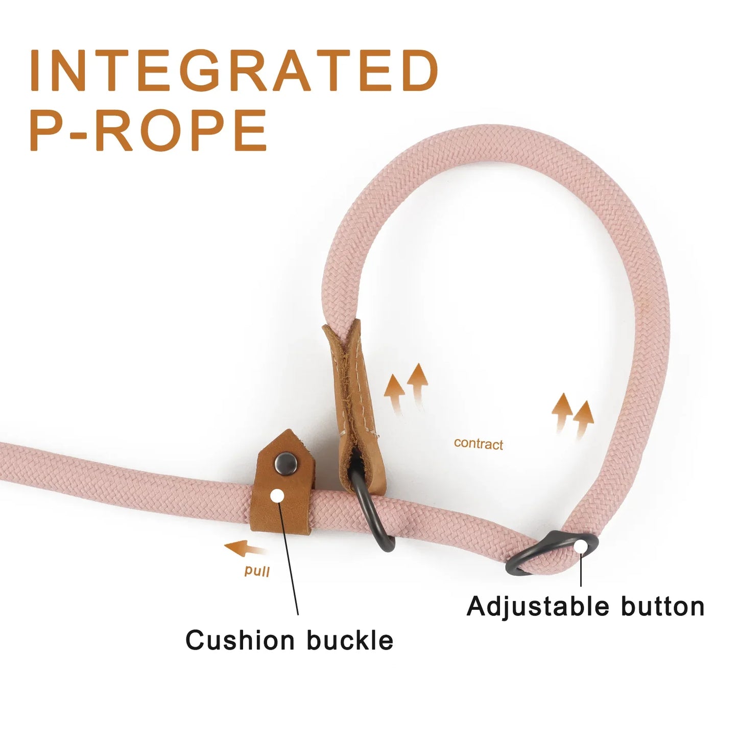 Freihändige Hundeleine in P-Form – Verstellbares Nylon