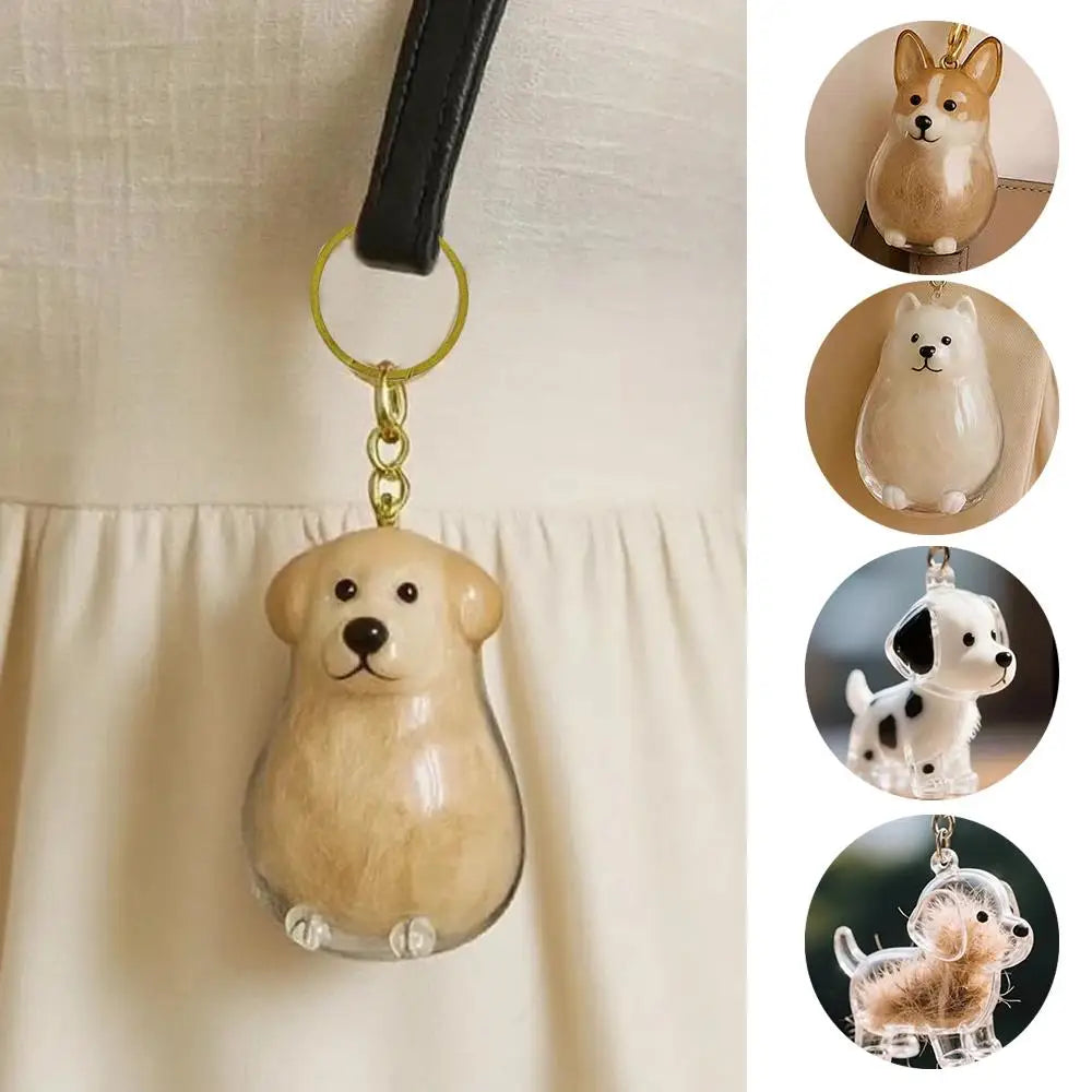 MemoriPaw Schlüsselanhänger zur Aufbewahrung von Hundehaaren