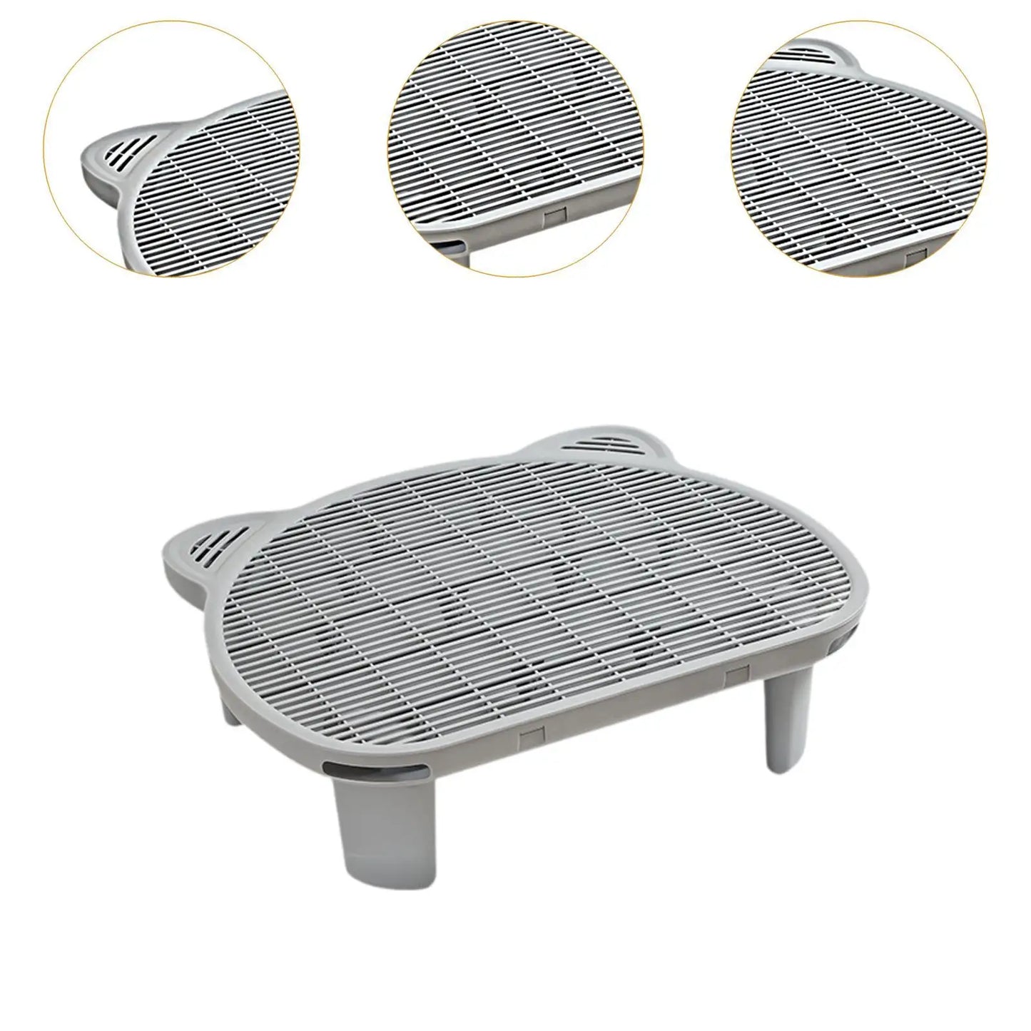 Waschbare Katzenstreumatte mit Stufen – 51 x 40 cm, rutschfest und doppellagig