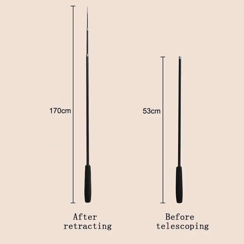 AeroPlay Teleskopische Katzenangel 1,8m – Vierteilige Carbonfaser-Spielangel mit Federn