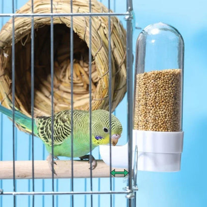 Automatischer Vogelfutter- und Wasserspender – hängend, Kunststoff, 90–200 ml