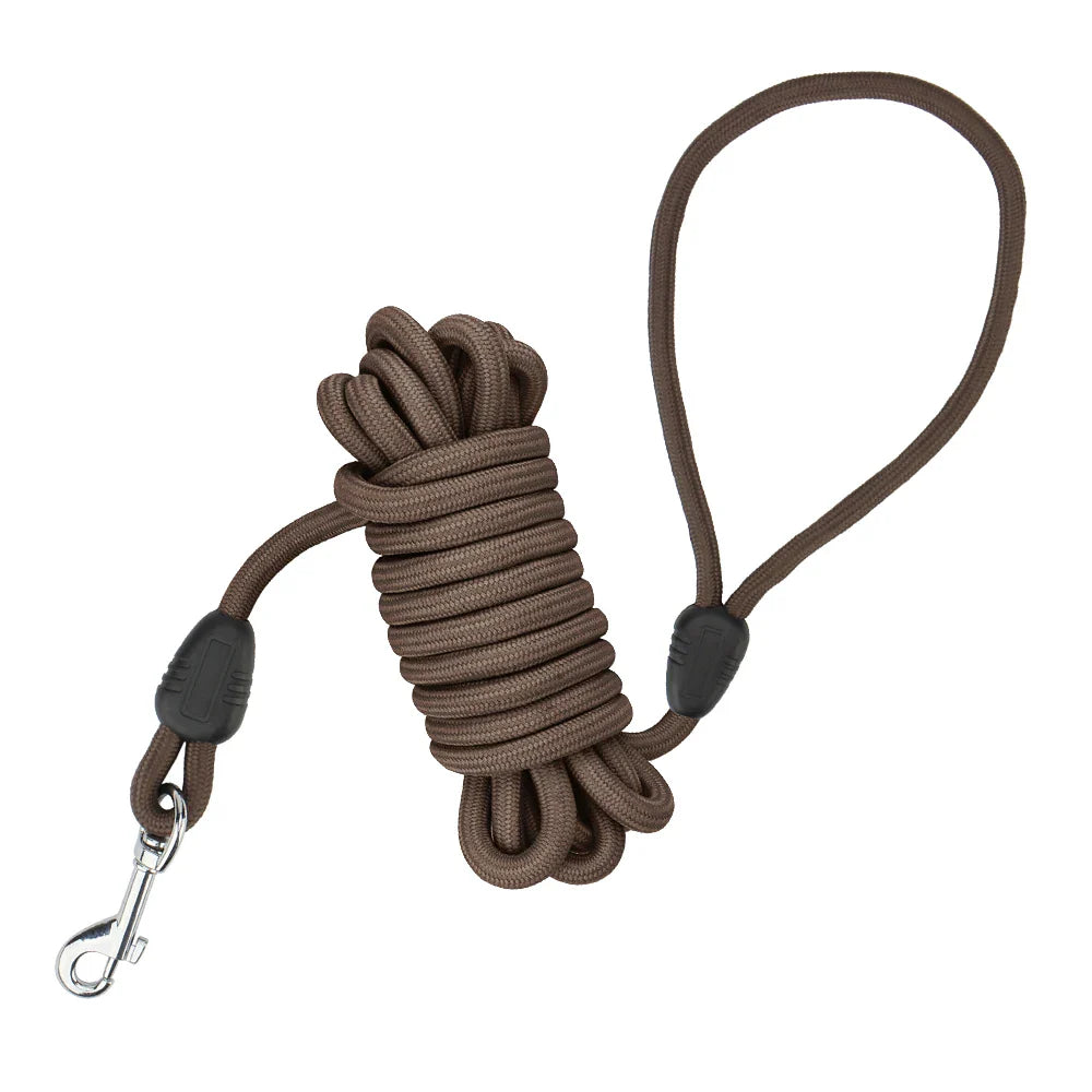 Lange Hundeleine 5 m/10 m, Polyester – Schaumstoffgriff, mehrfarbig