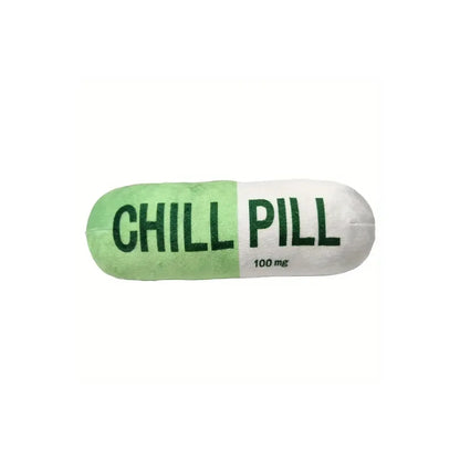 Interaktives Plüsch-Pillenspielzeug – Quietschgeräusch, Zahnpflege, 15 cm