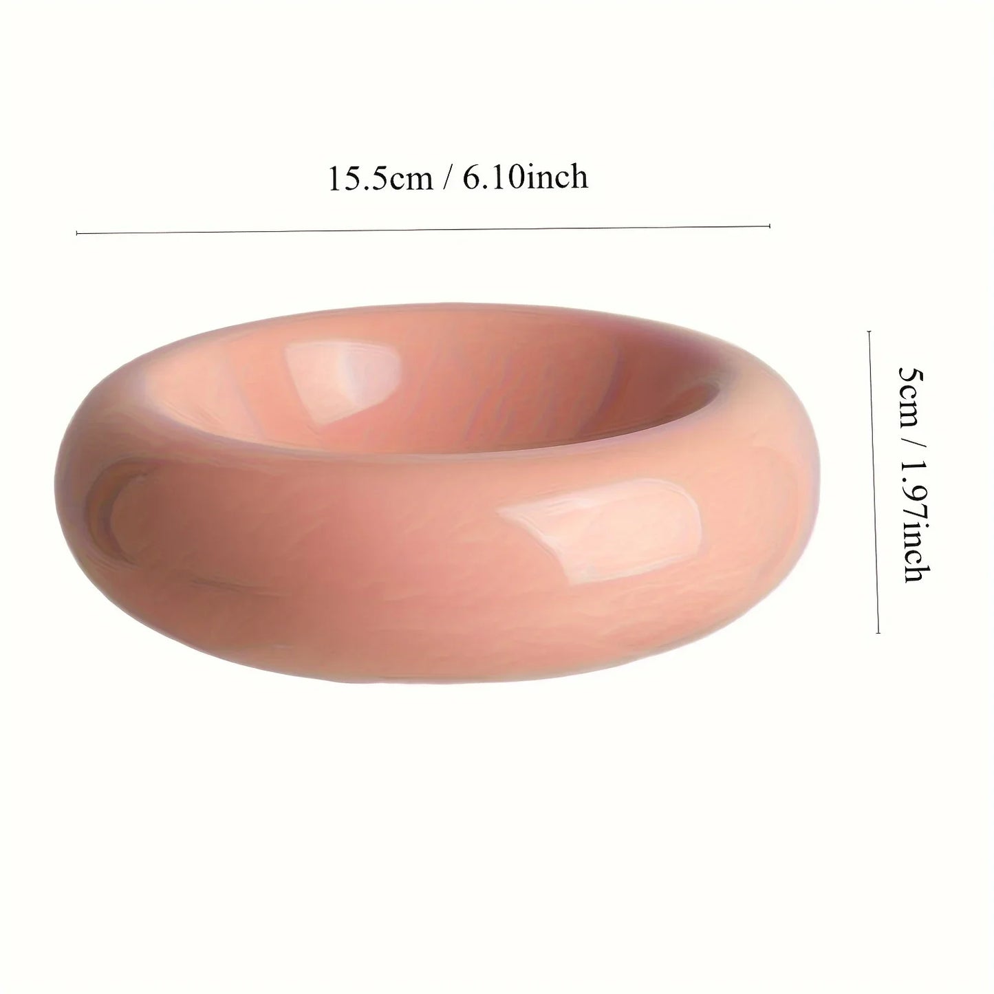 Keramik-Katzennapf 250 ml – Rutschfest, Donutform, Ø 15,5 cm, Weiß