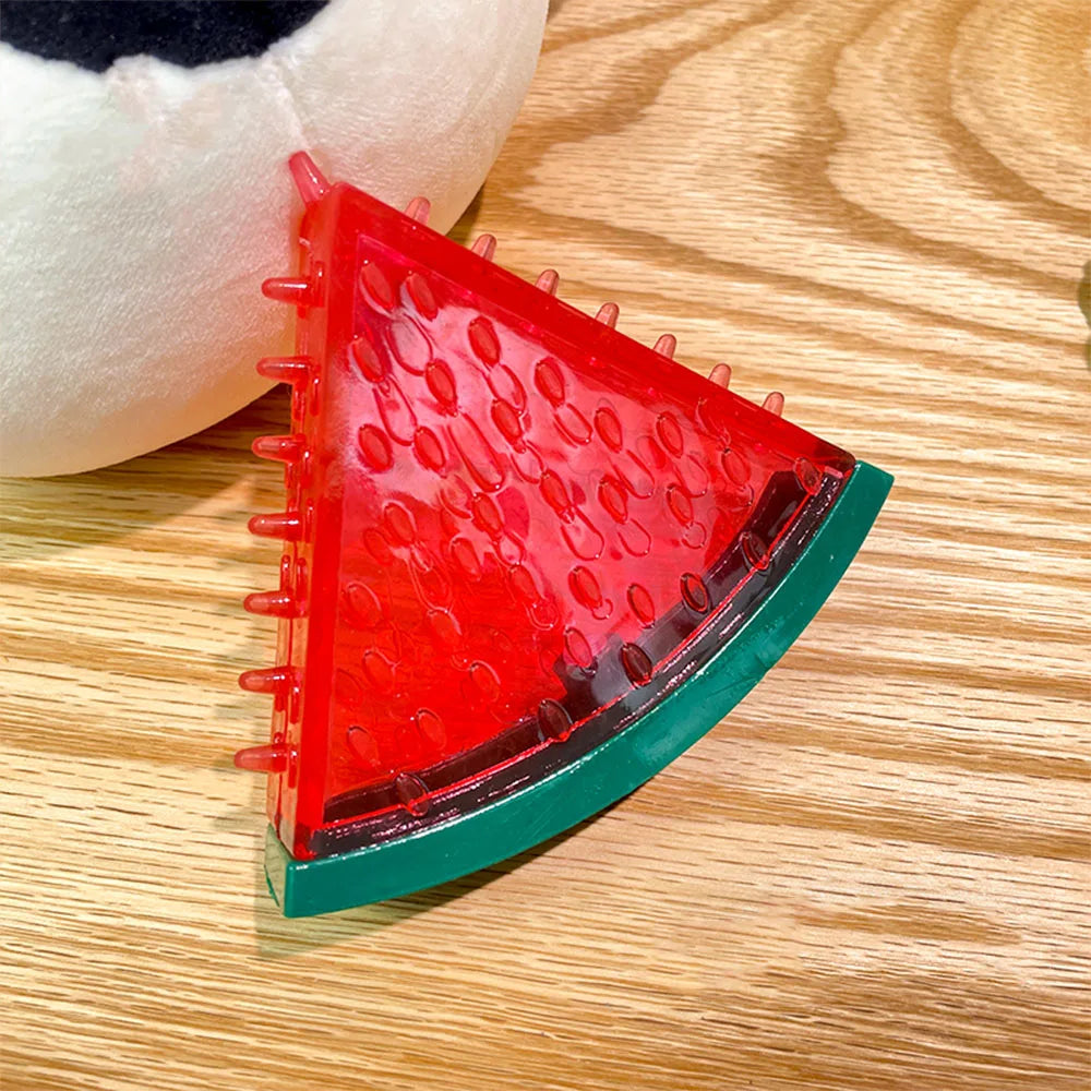 Kühlbares Hundespielzeug aus Gummi – gefrierbares Fruchtmotiv, 10 cm