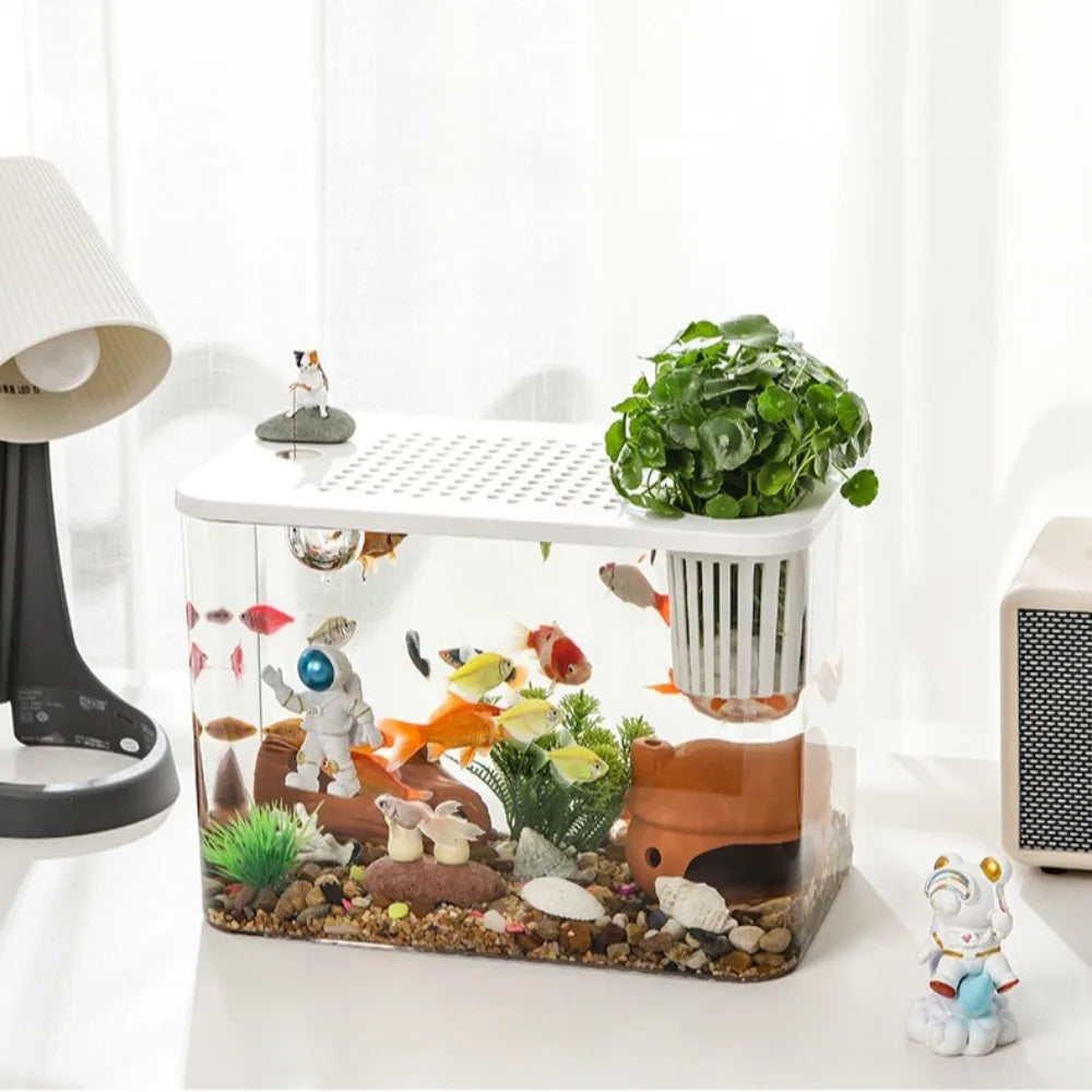 AquaView PET+ABS Aquarium mit Deckel