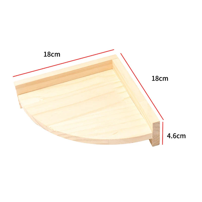 Holz-Papageienstange mit Nageperlen – natürlicher Spielplatz