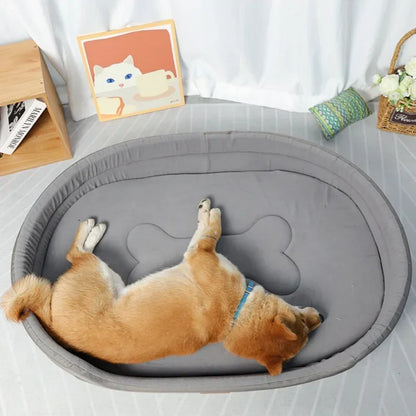 KuschelTraum Premium Haustierbett für Hunde & Katzen mit Wärmekomfort