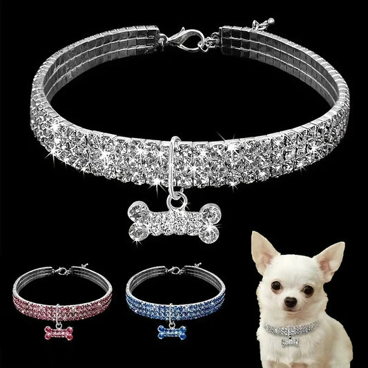 GlamBone Luxus-Hunde- und Katzenhalsband