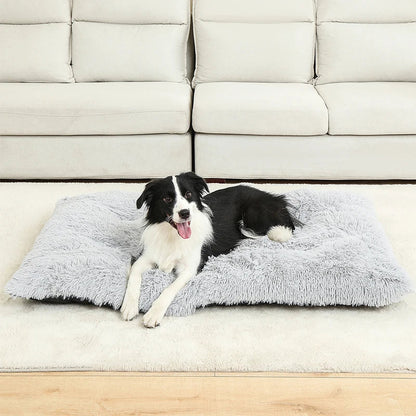 Paw Haven Luxus-Plüsch-Hunde- und Katzenbett