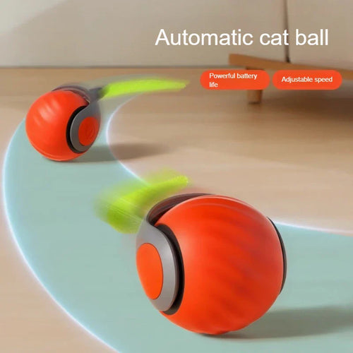 Interaktiver Katzenball mit Neptail – USB-wiederaufladbares Silikonspielzeug