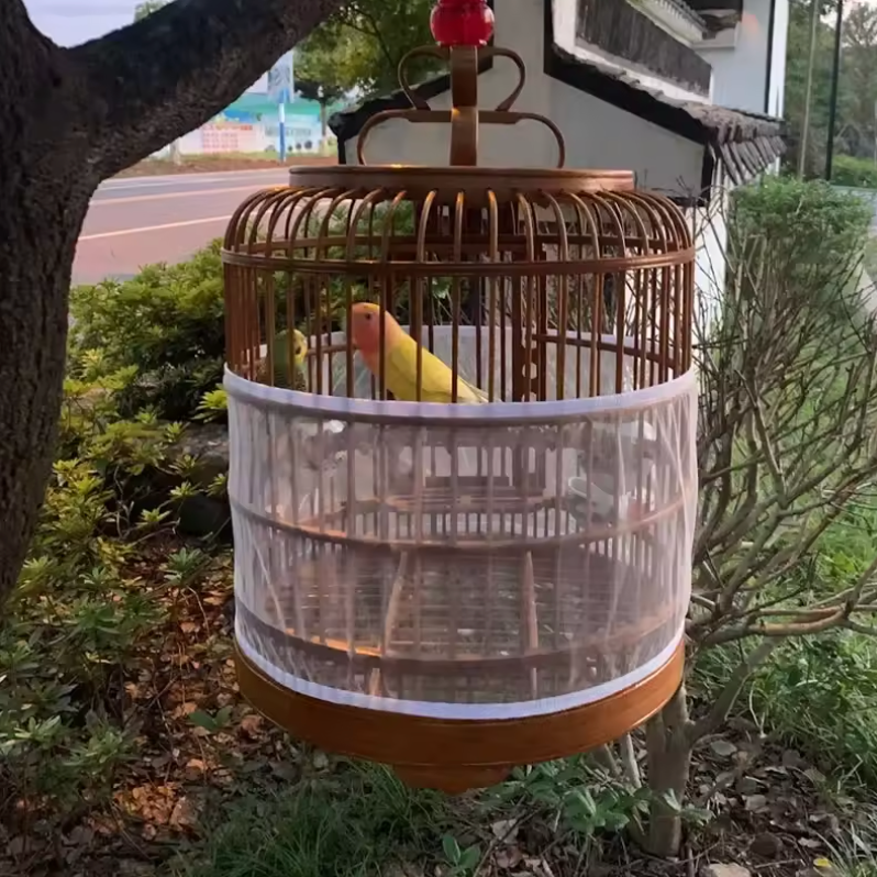 Dehnbares Vogelkäfignetz zum Auffangen von Samen – atmungsaktives Netzgewebe