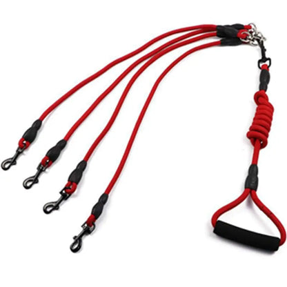 DuoWalk Nylon Doppel-Hundeleine