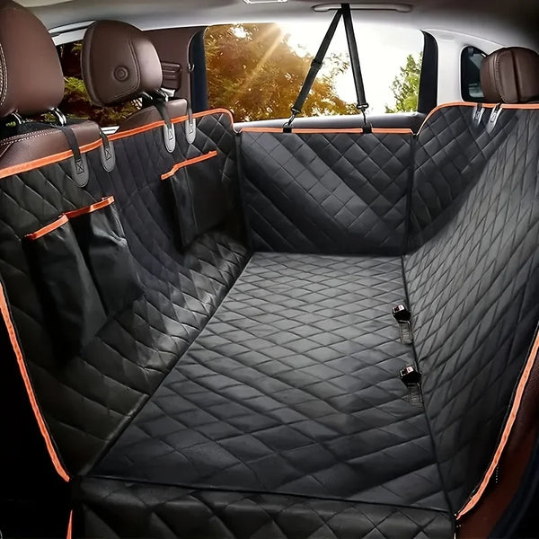Wasserdichte Hundehängematte fürs Auto – 600D Oxford-Gewebe – Schwarz