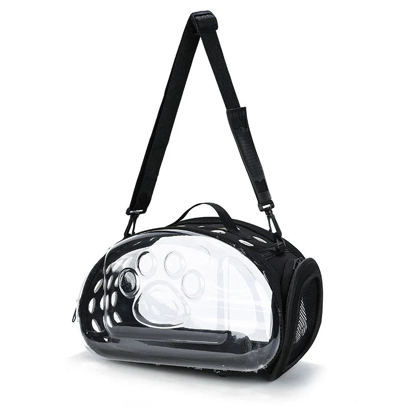 Transparenter Haustierrucksack aus PVC/EVA – Atmungsaktive Tragetasche