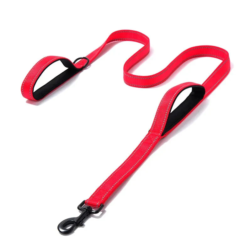 Hochleistungs-Doppelhalsband für Hunde – Kette und Nylon, 150–180 cm