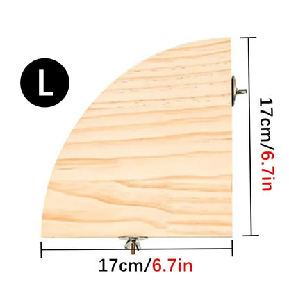 Standard-Papageienstange aus Holz – natur, fächerförmig