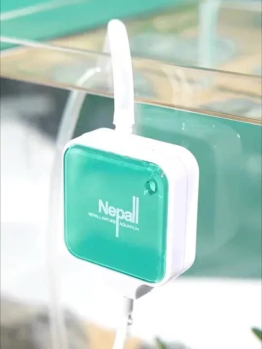 Aquarium-Sauerstoffpumpe – ultra-stylisch, kompakt – 110–240 V, Kunststoff