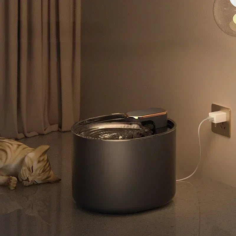 Katzenbrunnen 3L – Leise, automatisch, USB-Anschluss, BPA-frei, mit Filter