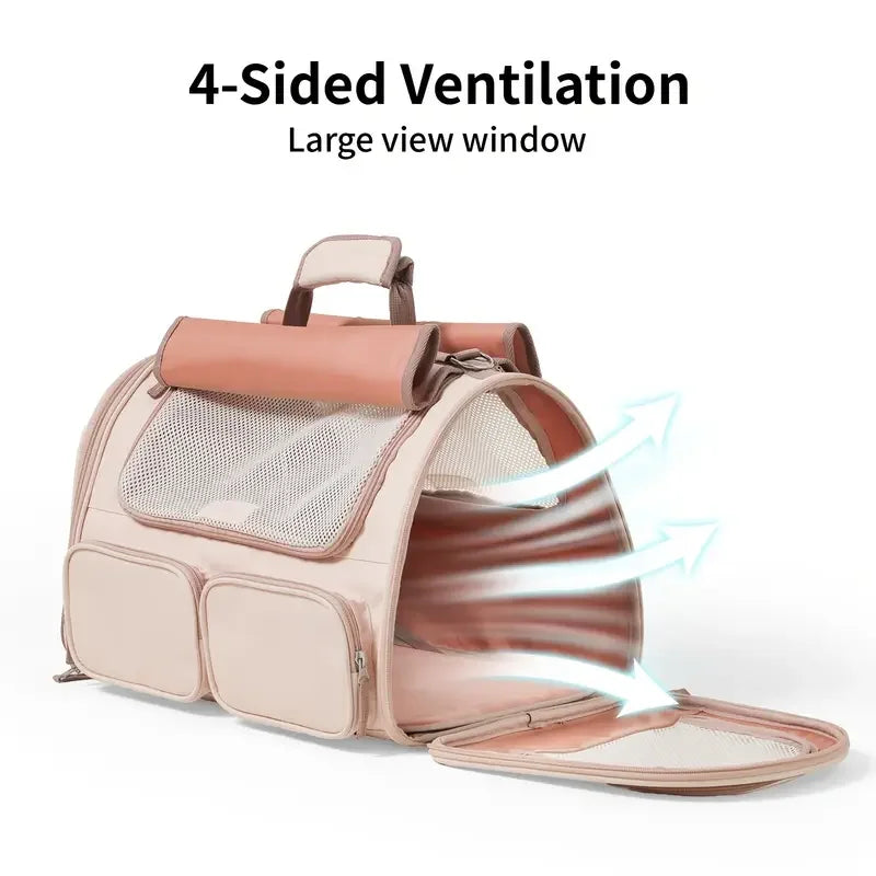 Flugzeugzugelassene Haustiertransportbox – Nylon, faltbar