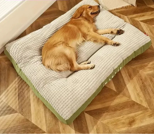 Graues Fleece-Hundebett – Weiches Schlafbett für Hund oder Katze