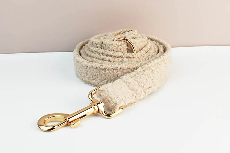 Teddy Luxus personalisiertes Hundehalsband- und Leinen-Set