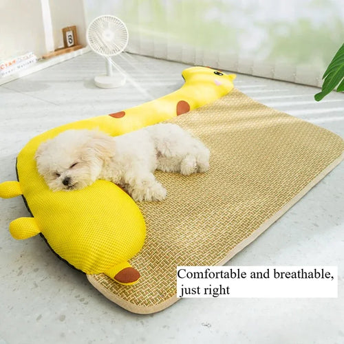 Kühlmatte für Hunde und Katzen – Sommerbett in Tierform mit Gelfüllung