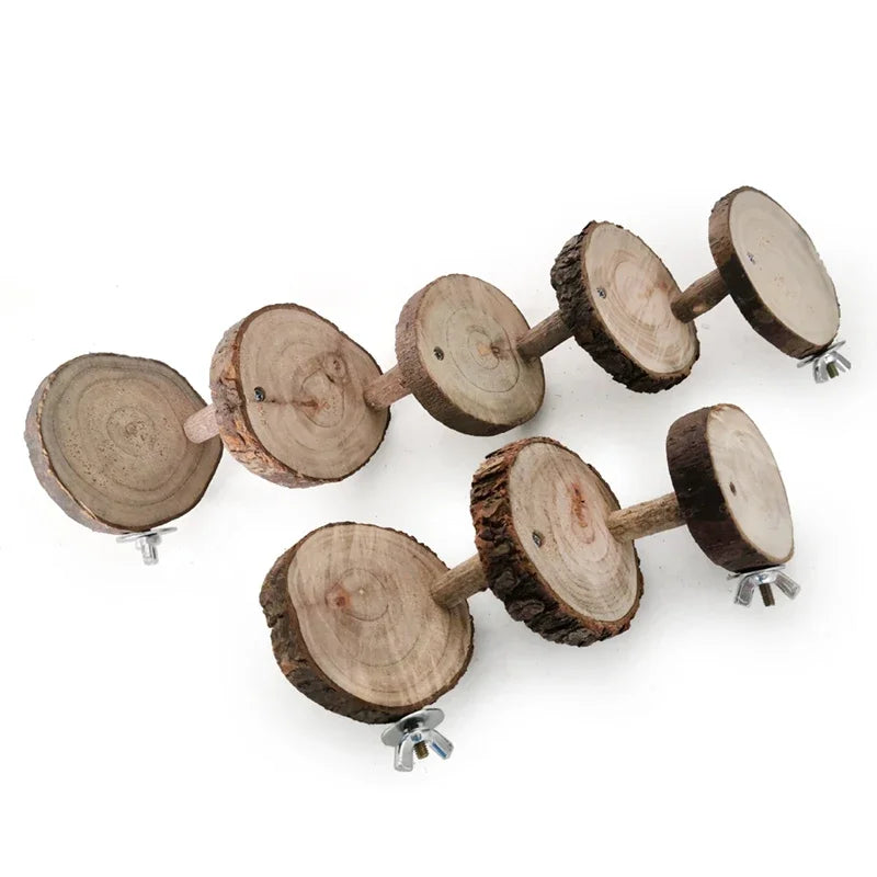 Kletterleiter aus Holz für Hamster oder Vögel – 3 oder 5 Stufen