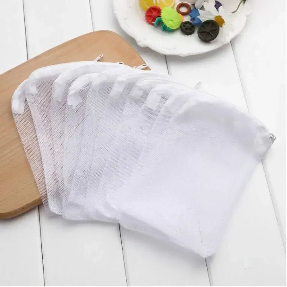 AquaClean Wiederverwendbare Filterbeutel mit Reißverschluss | Feine Aquarium Bio-Netzfilter