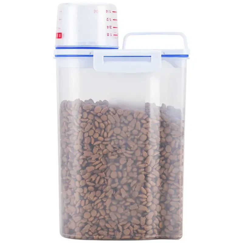 FreshLock 1.5kg/2kg Messbecher & Futterbehälter für Hunde und Katzen