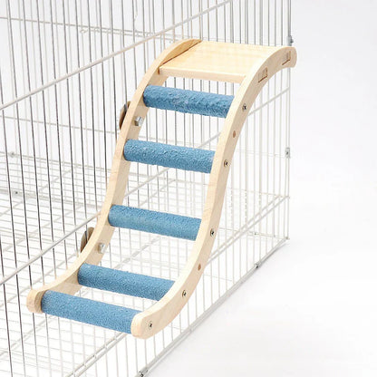 Kletterleiter aus Holz für Vögel – Kauspielzeug für Papageienkäfige