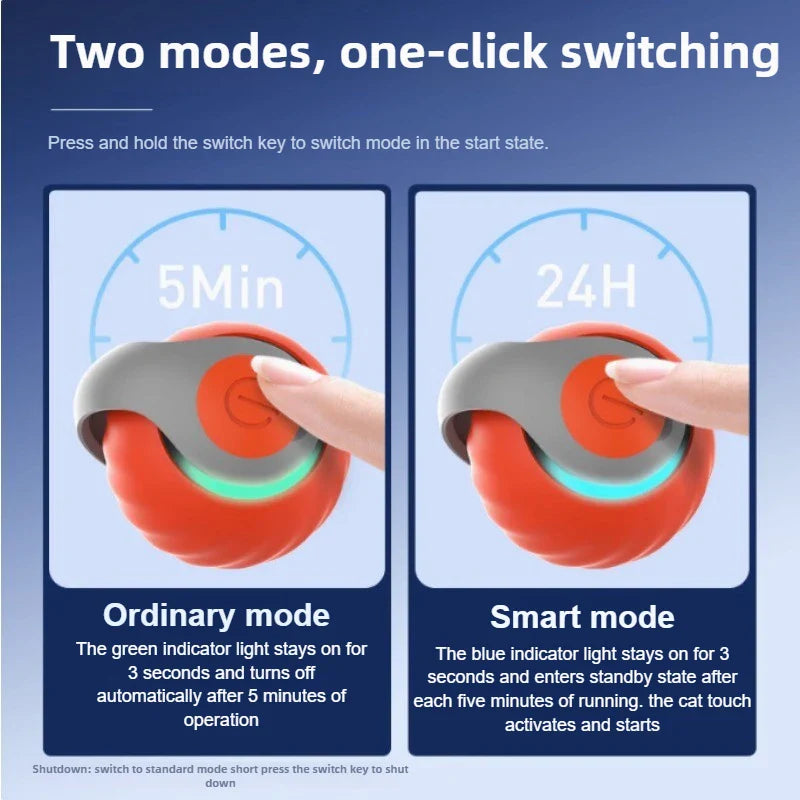 Interaktiver Katzenball mit Neptail – USB-wiederaufladbares Silikonspielzeug