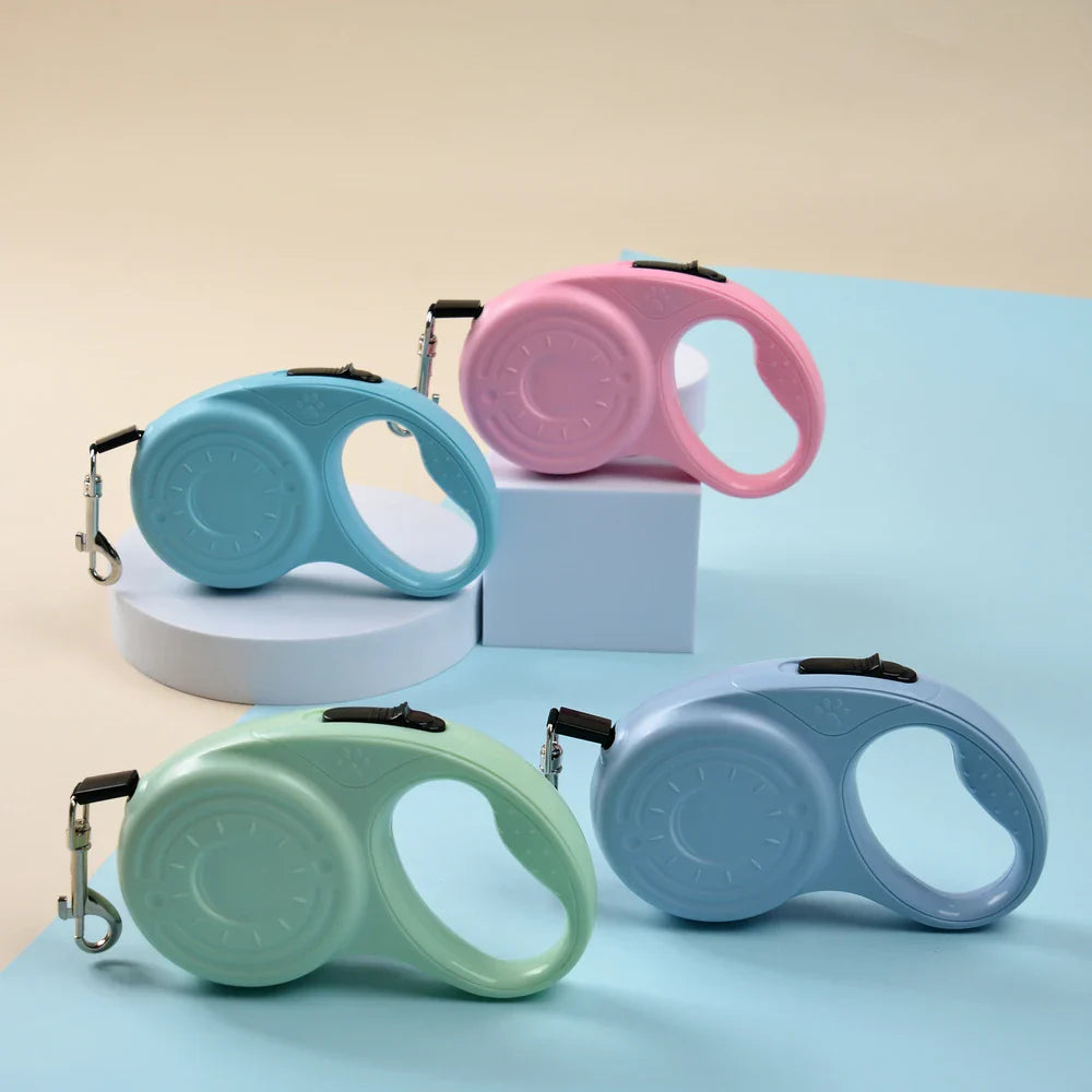 Einziehbare Leine für kleine und mittelgroße Hunde – Nylon, 3 m oder 5 m