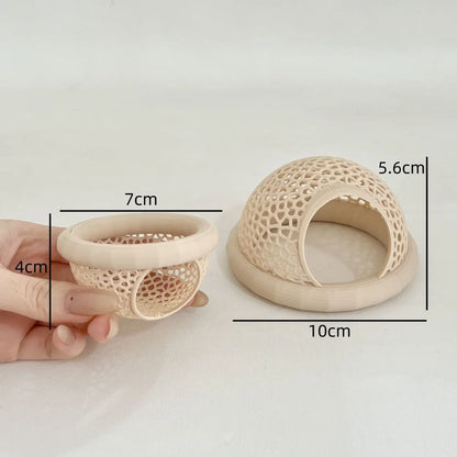 AquaHaven 3-in-1 Schwimmende Höhle & Futterring für Betta und Kleine Aquatische Haustiere