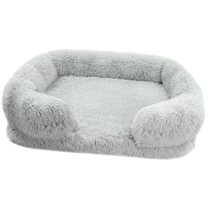 Premium-Hundebett aus dickem Plüsch für große Hunde – Warm und fest (S - XL)
