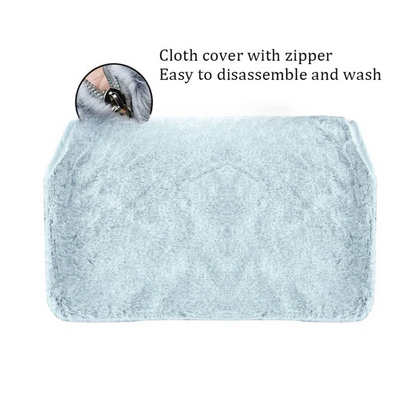 Katzenhängemattenbezug, beige oder grau – Netzgewebe & Flausch – 52 x 30 oder 45 x 30 cm