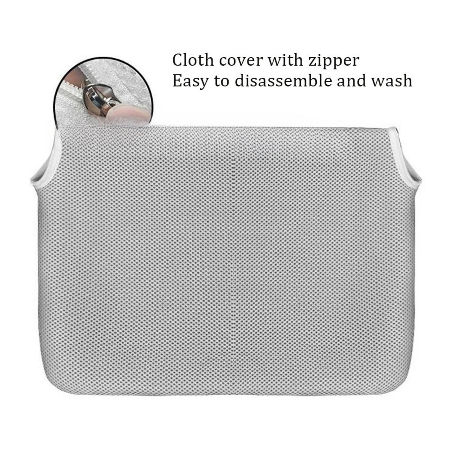 Katzenhängemattenbezug, beige oder grau – Netzgewebe & Flausch – 52 x 30 oder 45 x 30 cm