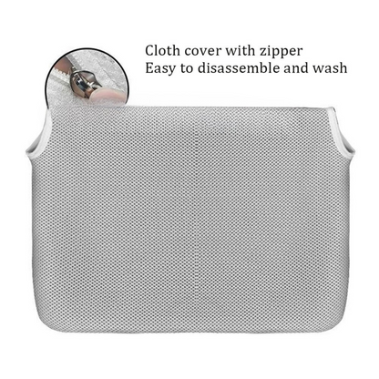 Katzenhängemattenbezug, beige oder grau – Netzgewebe & Flausch – 52 x 30 oder 45 x 30 cm