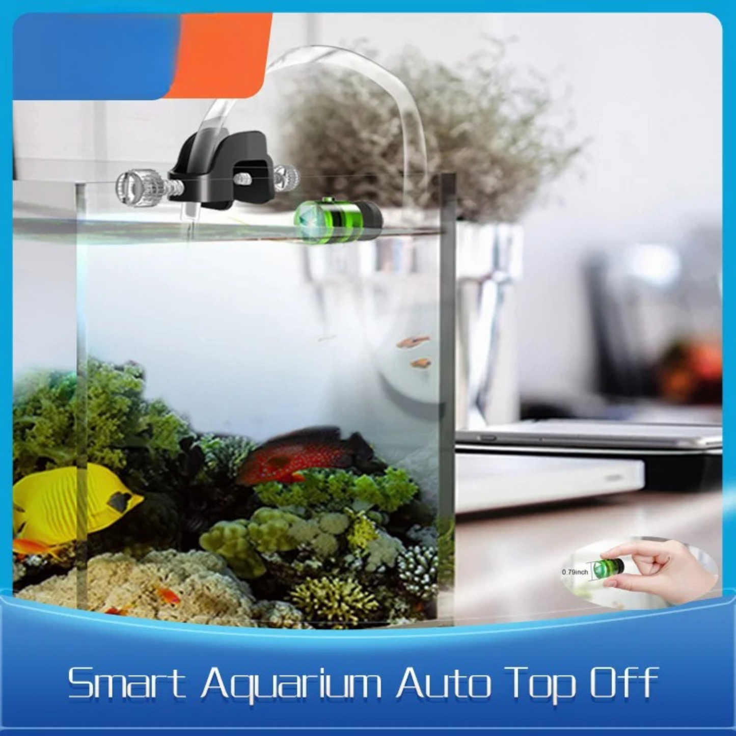 Automatisches Aquarium-Nachfüllsystem 12V – ATO-Sensor – 74-GPH-Pumpe